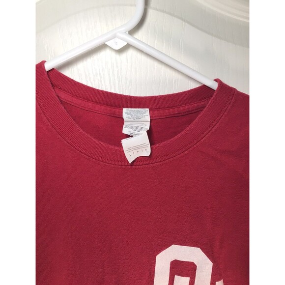 Oklahoma Sooners OU Boomer Sooner Wagon Large Red T-Shirt - Picture 3 of 15